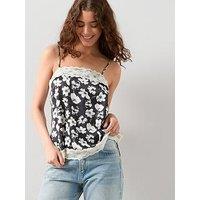 The Very Collection Lace Trim Square Neck Cami
