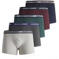Jack & Jones Junior Boys Oliver 5 Pack Trunks