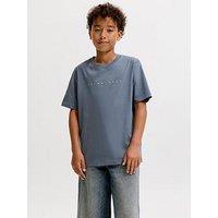 Jack & Jones Junior Boys Star Short Sleeve Tshirt - Grey