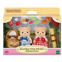 Sylvanian Families Biscuit Bear Sister & Brother - Delicious Picnic-