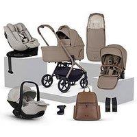 Silver Cross Breez Family Travel System Pushchair Bundle - Champagne