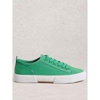 White Stuff Pippa Canvas Lace Up Trainer
