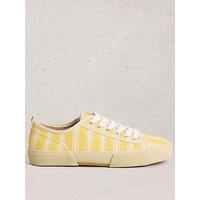 White Stuff Pippa Canvas Lace Up Trainer