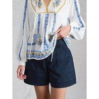 White Stuff Gabby Combat Short - Blue