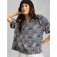 White Stuff Teakie Crinkle Top