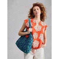 White Stuff Nicole Linen Blend Top - Red