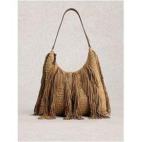 White Stuff Tara Tassel Shoulder Bag - Beige