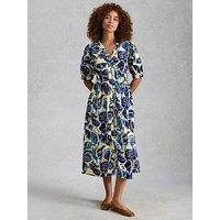 White Stuff Fern Linen Blend Dress