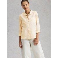 White Stuff Sophie Cotton Shirt - Yellow