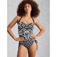 White Stuff Tina Strapless Swimsuit - Black