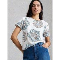 White Stuff Abbie Crew Neck T-Shirt - White