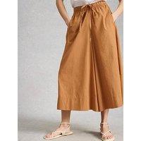 White Stuff Lauryn Poplin Wide Leg Crop