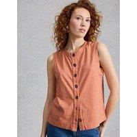White Stuff Simone Reversible Tank - Orange