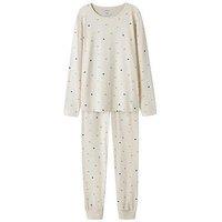Name It Girls Spot Print Pyjamas - Cream