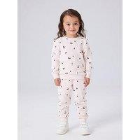 Name It Girls Cherry Print Co-Ord Sweat - Pink