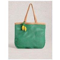 White Stuff Lyla Woven Tote Bag - Green