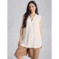 White Stuff Bianca Sleeveless Linen Tunic