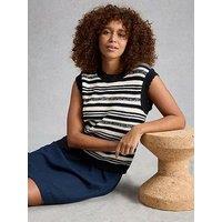 White Stuff Sammie Stitch Tank - Blue