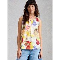 White Stuff Paradise Organic Cotton Vest - Ivory