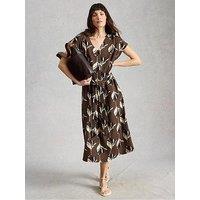 White Stuff Mimi Linen Blend Dress