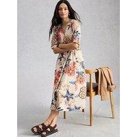 White Stuff Kate Button Through Midi Dress