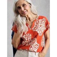 White Stuff Nelly Notch Neck Tee