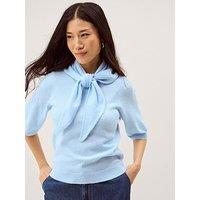 Monsoon Sadie Scarf Jumper - Blue