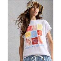 White Stuff Gina Graphic Tee - Ivory