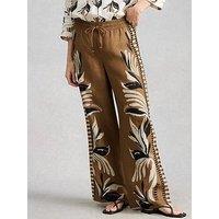White Stuff Ally Linen Wide Leg Trouser