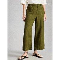 White Stuff Tia Linen Wide Leg Crop