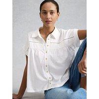 White Stuff Didi Double Cloth Shirt - White