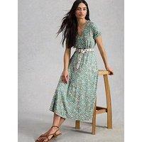 White Stuff Megan Jersey Dress - Blue