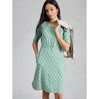 White Stuff Olivia Jersey Dress - Green