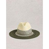 White Stuff Colour Block Fedora