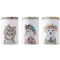 Mikasa Tipperleyhill 3Pc Storage Canister Set With Animal Prints