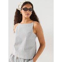 Pieces Billo Square Top Denim Cami - Cashmere Blue