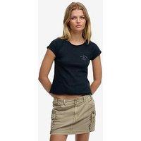 Superdry Athletic Essentials Slub Graphic T-Shirt - Blue