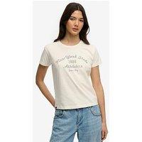 Superdry Athletic Essentials Fitted Graphic T-Shirt - White