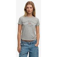 Superdry Athletic Essentials Fitted Graphic T-Shirt - Grey