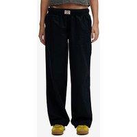 Superdry Cotton Elasticated Trousers - Blue