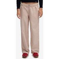 Superdry Cotton Stripe Elastic Trouser - Red