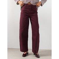 Mango Mid-Rise Balloon Jeans - Red