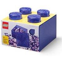 Lego Storage Brick 4 Top Lid Glitter Violet