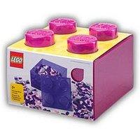 Lego Storage Brick 4 Top Lid Glitter Medium Violet