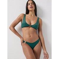 Pieces Pclaomi Lurex Bikini Ring Top - Green