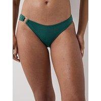 Pieces Pclaomi Lurex Bikini Ring Brief - Green