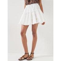 Only Onlcampiri Frill Skort & White