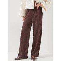 Only Onlilse Regular Fit Co-Ord Trousers - Deep Mahogany