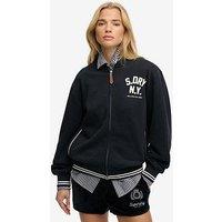 Superdry Country Club Jersey Bomber - Blue