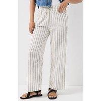 Only Onltizana Stripe Loose Co-Ord Pants - White
